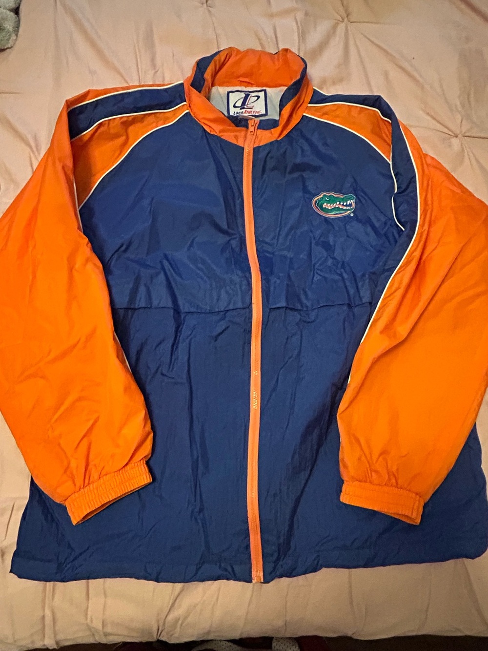 Vintage Logo Athletic Blue and Orange Florida Gators Men’s Raincoat Jacket